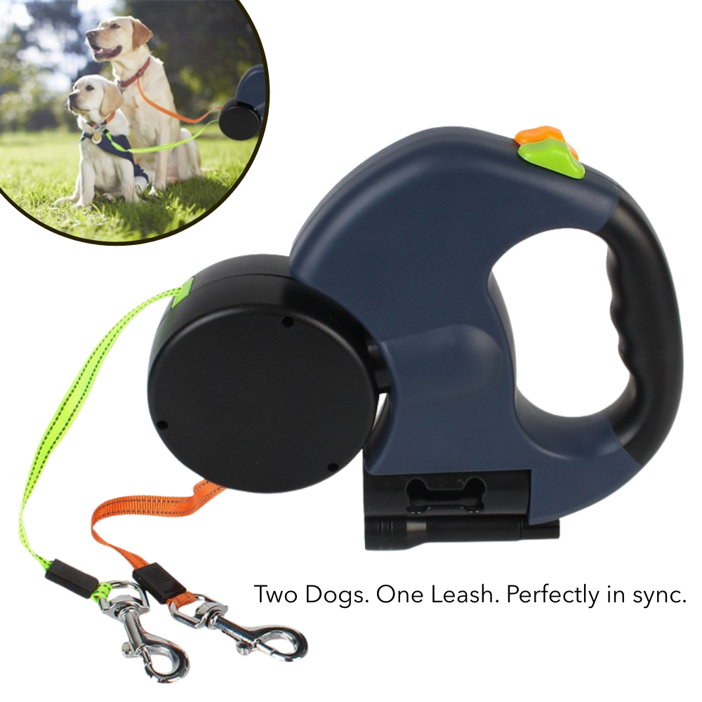 PawLink™ Pro – Dual Retractable Dog Leash