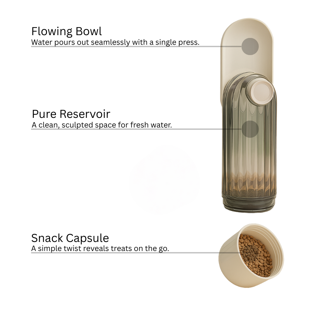 PawSip™ Pro – 2-in-1 Travel Hydration Bottle