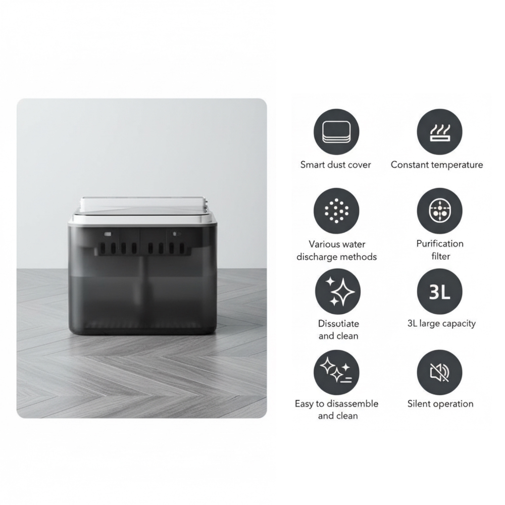 PurrFlow™ Pro - Smart Pet Water Fountain